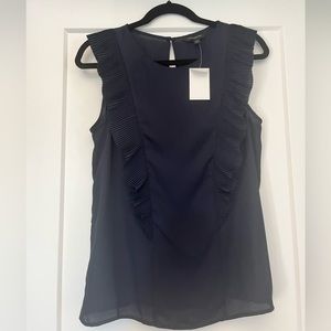 NEW Banana Republic Navy Sleeveless Blouse